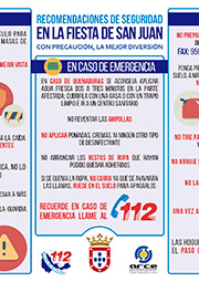 Recomendaciones de seguridad - Fiestas de San Juan