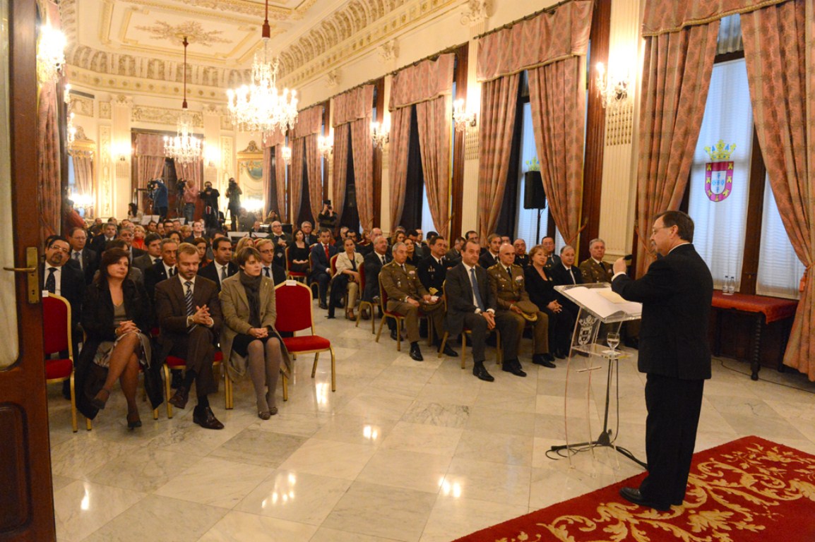 El presidente durante el discurso