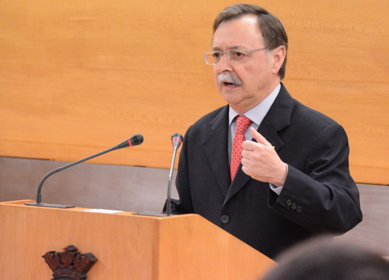 Juan Vivas durante su intervención