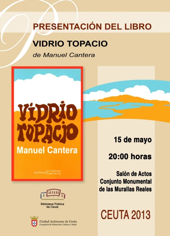 Cartel Vidrio topacio Bibliotecaweb