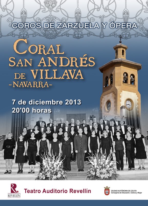 Cartel Coral San Andrés de Villaba Navarraweb