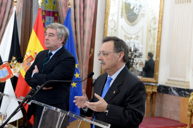 Vivas en su intervención junto a Barreiro