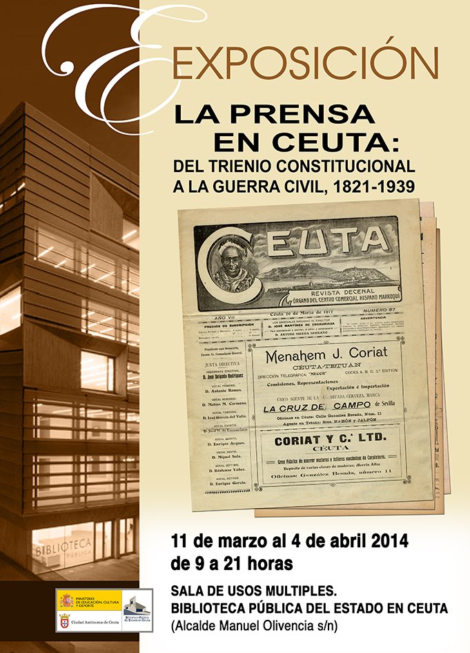 Cartel exposición prensa Ceuta