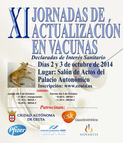 Cartel de las XI Jornadas Actualización Vacunas 