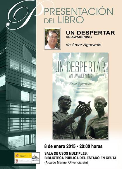 Cartel libro un despertar Ama Agarwalaweb