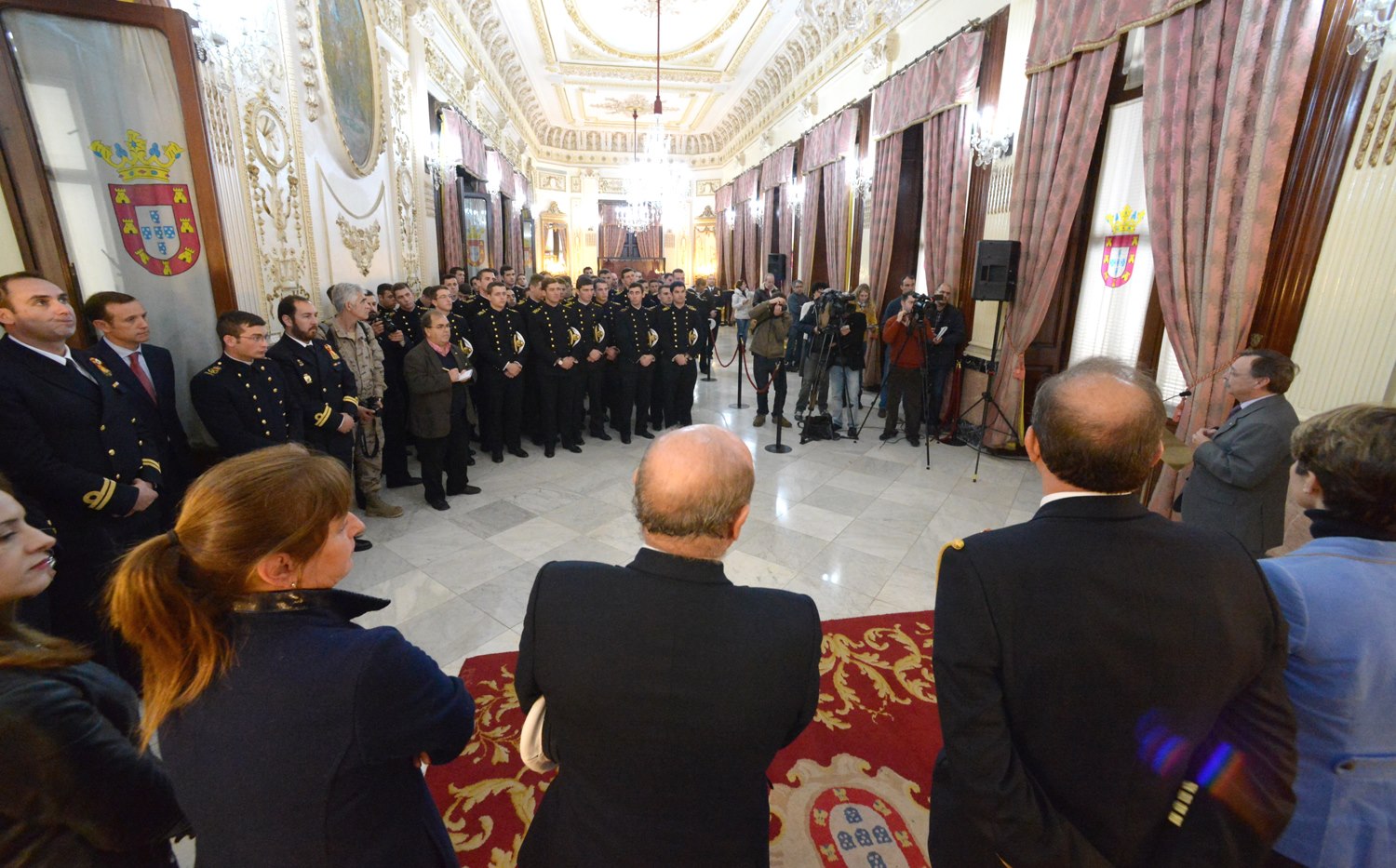 salón trono palacio asamblea juan sebastián elcano recepción presidente Juan Vivas Armadaweb