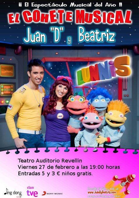 Cartel espectáculo infantil musicalweb